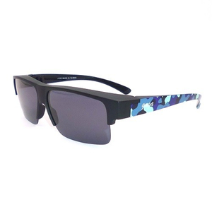 Fit over sunglasses, half rim frame, square lens shape, fit over description glasses-J1323
