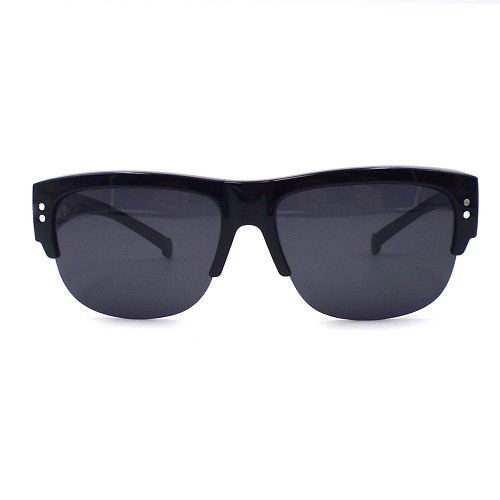 Fit over sunglasses, half- rim frame, fit over description glasses-J1319